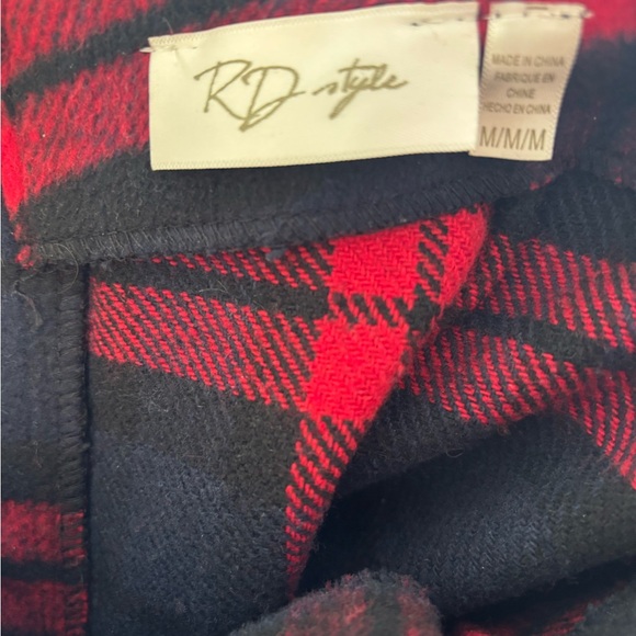 RD Style Red and Black Plaid Skirt - Picture 2 of 2